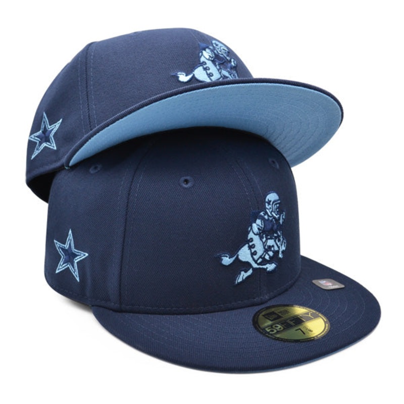 Dallas Cowboys RETRO JOE Exclusive New Era 59Fifty Fitted NFL Hat – Navy/Sky Bottom 7