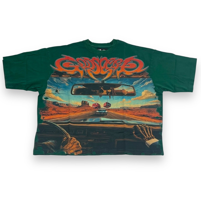 GODSPEED ON THE RUN TEE (GREEN) TEE XS