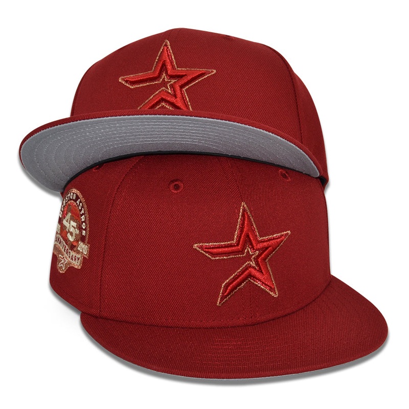 Houston Astros “CRUMBS 2 BRICKS” Exclusive New Era 59Fifty Fitted Hat – H Red 6 7/8