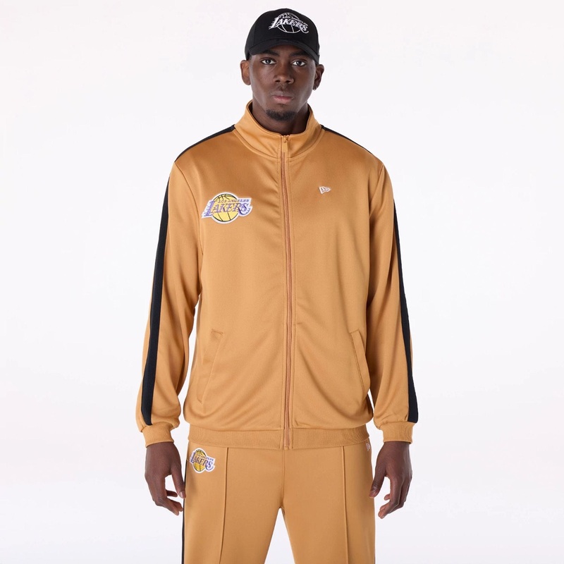 LA Lakers NBA Dark Beige Track Jacket XS