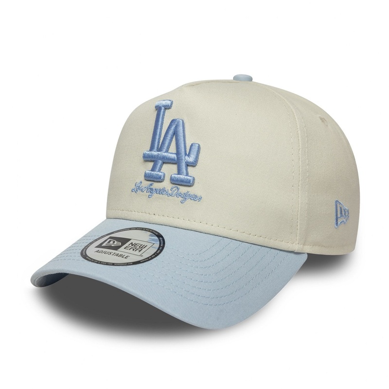Los Angeles Dodgers E-Frame Mythical Ivory/Blue Trucker Cap One Size
