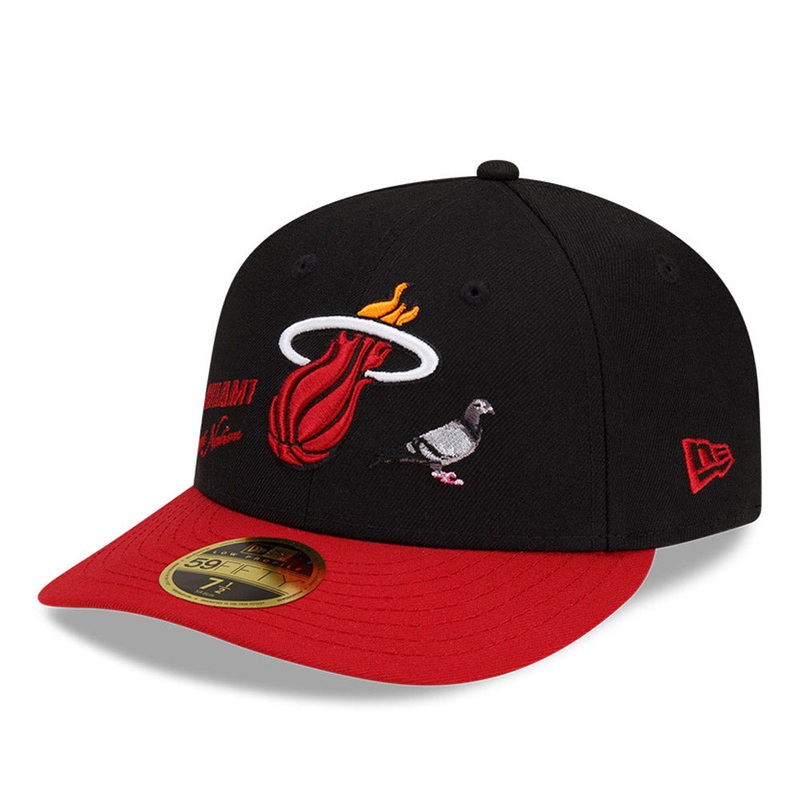 Miami Heat 59FIFTY Low Profile NBA X Staple Black Cap 7