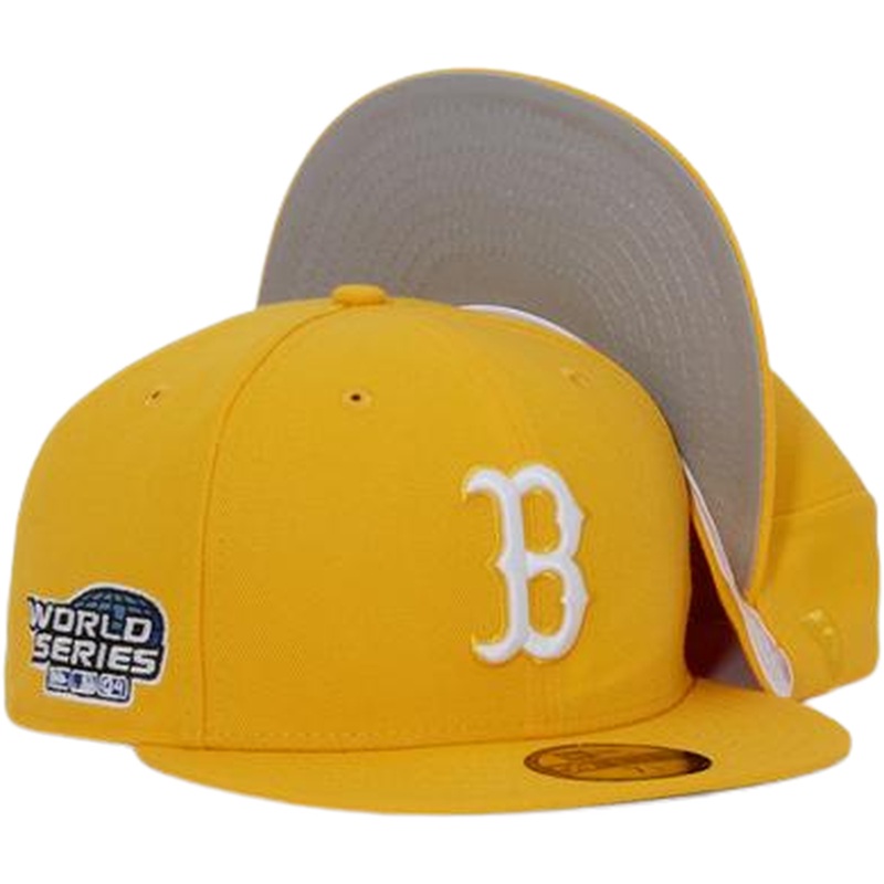 New Era Boston Red Sox Yellow 2004 World Series 59FIFTY Fitted Hat