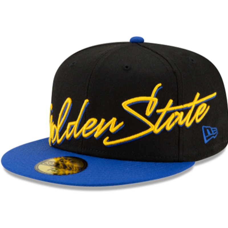 New Era Golden State Warriors Cursive 59FIFTY Fitted Hat