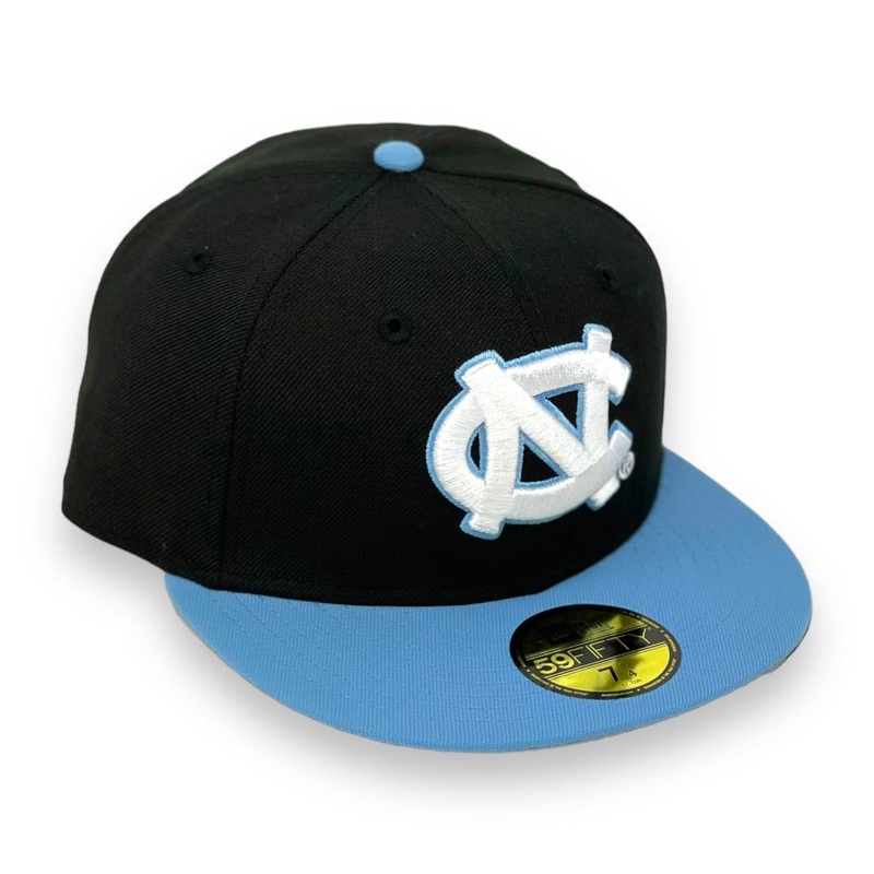NORTH CAROLINA TAR HEELS (BLACK NC) NEW ERA 59FIFTY FITTED 67/8