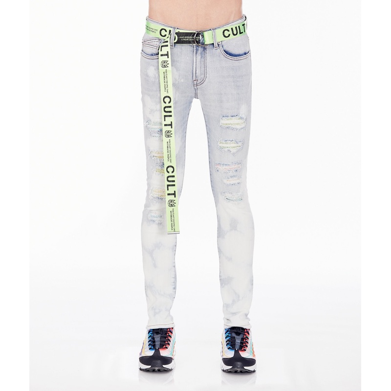 CULT PUNK SUPER SKINNY IN BLEACH 30
