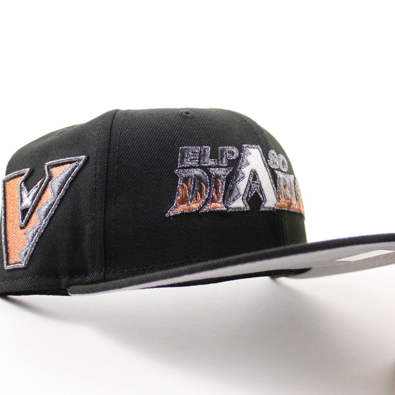 El Paso Diablos x Arizona Diamondbacks New Era 59Fifty Fitted Hat (Black Gray Under Brim) 7