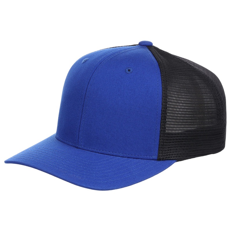 Flexfit Blank 110 Trucker – Royal Blue/Black Adjustable