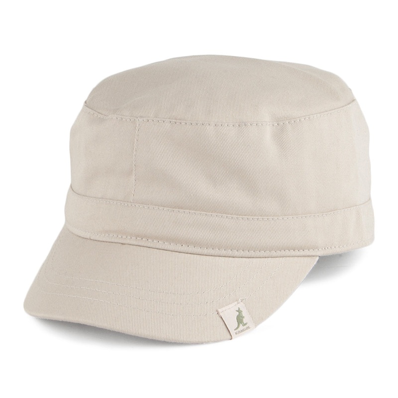 Kangol Cotton Army Cap – Beige Small/Medium