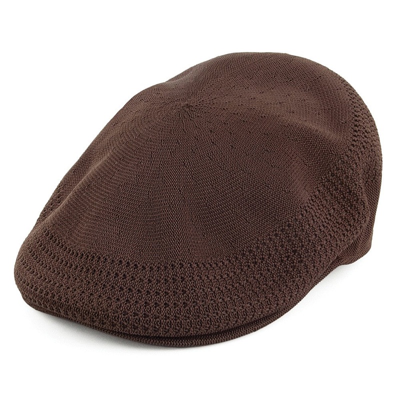 Kangol Tropic 504 Ventair Flat Cap – Brown S