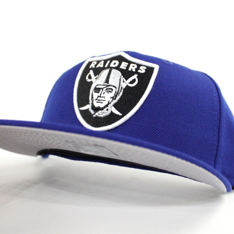 Las Vegas Raiders New Era 59Fifty Fitted Hat (Blue Gray Under Brim) 6 7/8