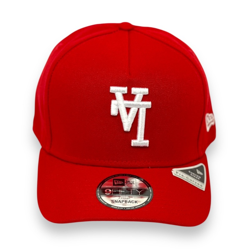 LOS ANGELES DODGERS (RED)(UPSIDE DOWN LOGO) “9FIFTY AFRAME” NEW ERA SNAPBACK