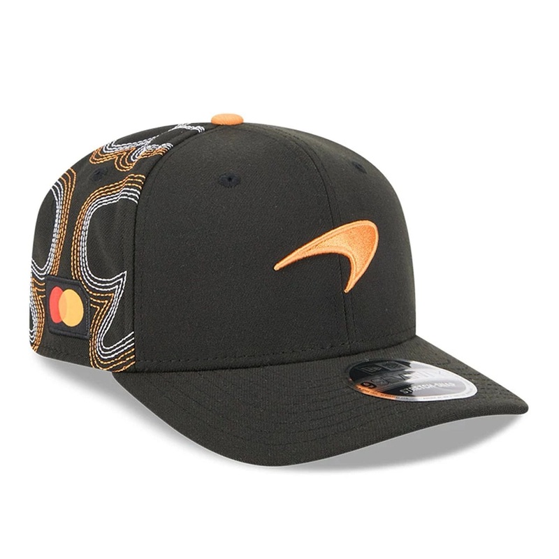 McLaren Racing Austin Race Special Black 9SEVENTY Stretch Snap Adjustable Cap OSFM