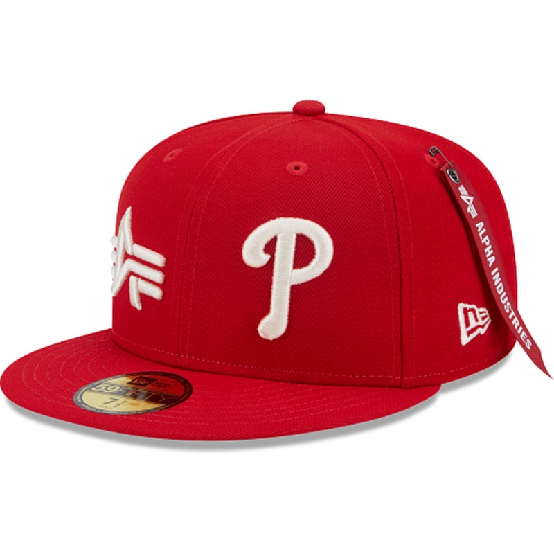 New Era Alpha Industries X Philadelphia Phillies Dual Logo 59FIFTY Fitted Hat