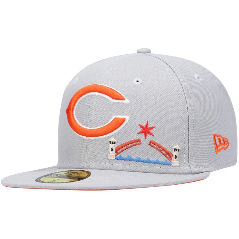 New Era Chicago Bears Gray City Describe 59FIFTY Fitted Hat