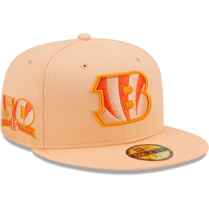 New Era Cincinnati Bengals Orange The Pastels 59FIFTY Fitted Hat