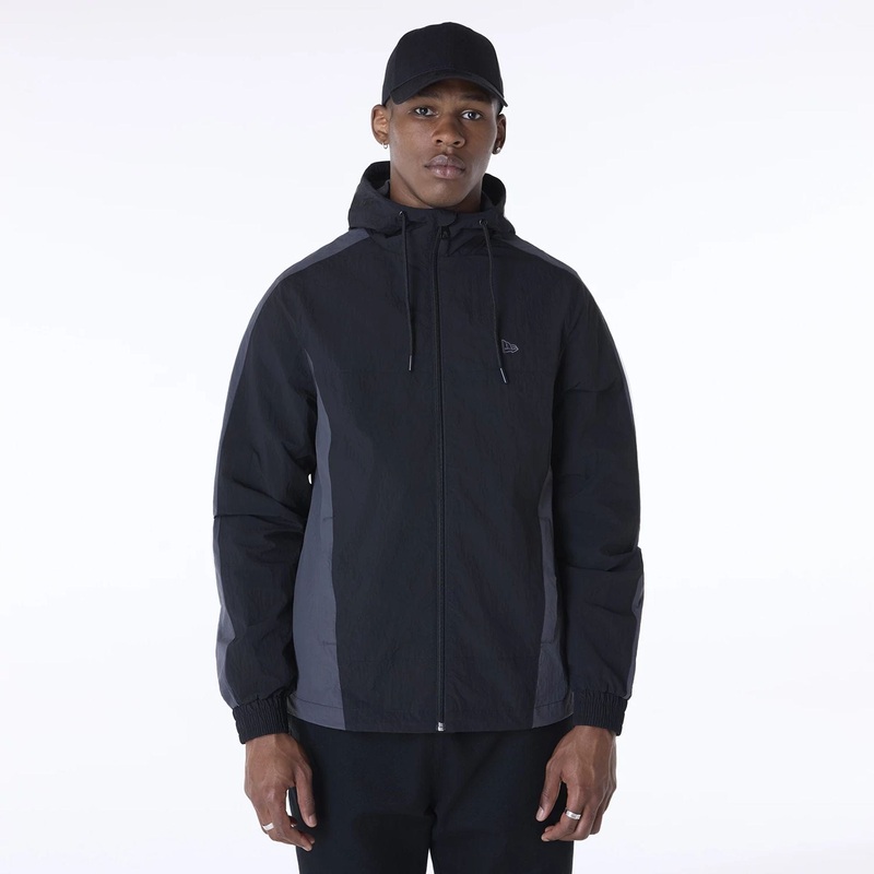 New Era Colour Block Black Jacket XS