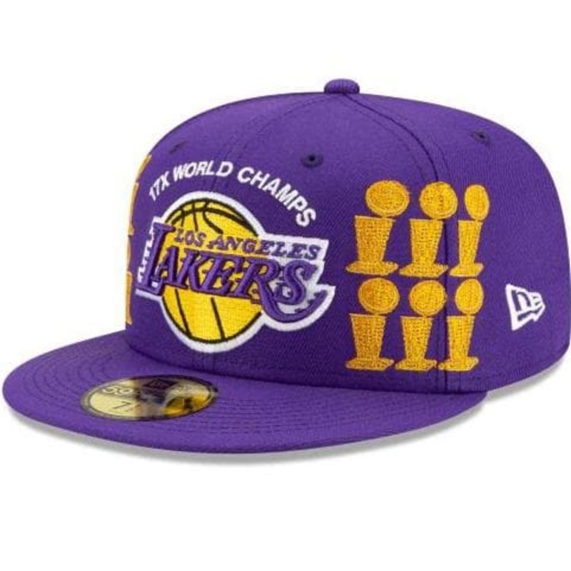 New Era Los Angeles Lakers Custom Trophy 2021 59FIFTY Fitted Hat