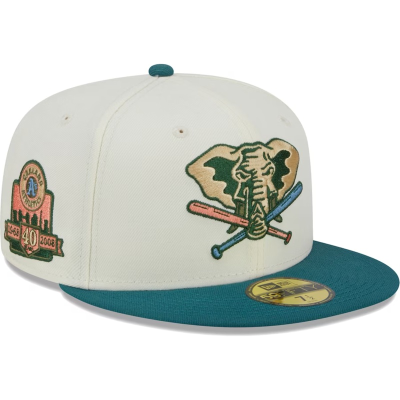 New Era Oakland Athletics Chrome Evergreen 2023 59FIFTY Fitted Hat