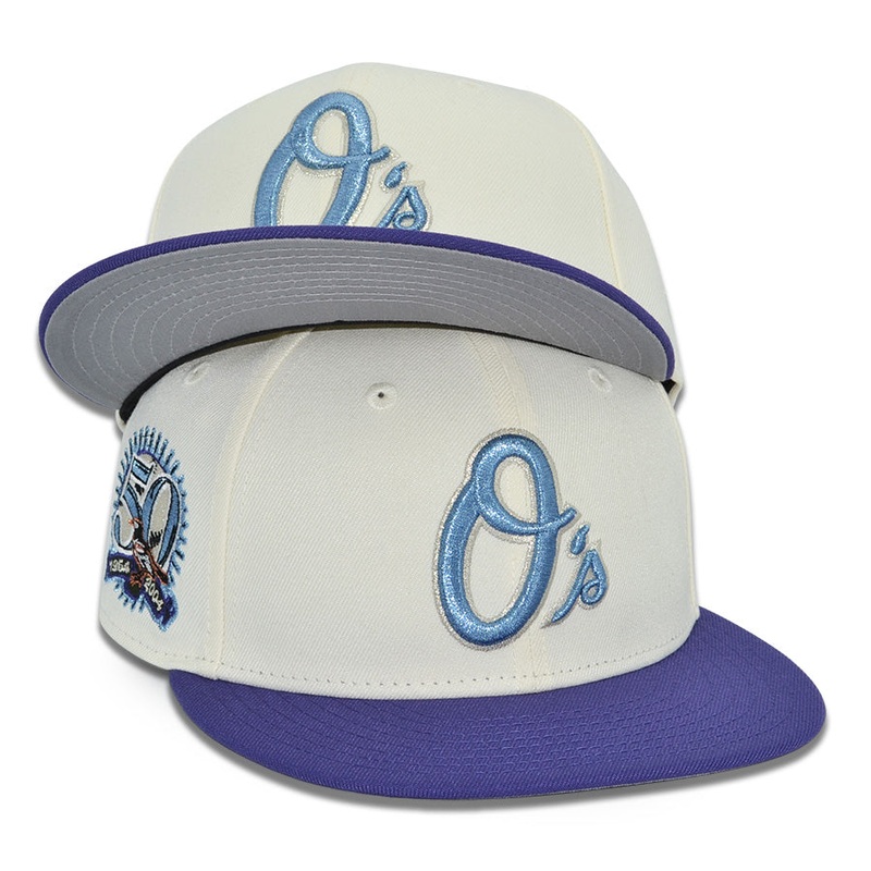 Baltimore Orioles “GOOD LOVE” Exclusive New Era 59Fifty Fitted Hat – Chrome/New Orchid 6 7/8