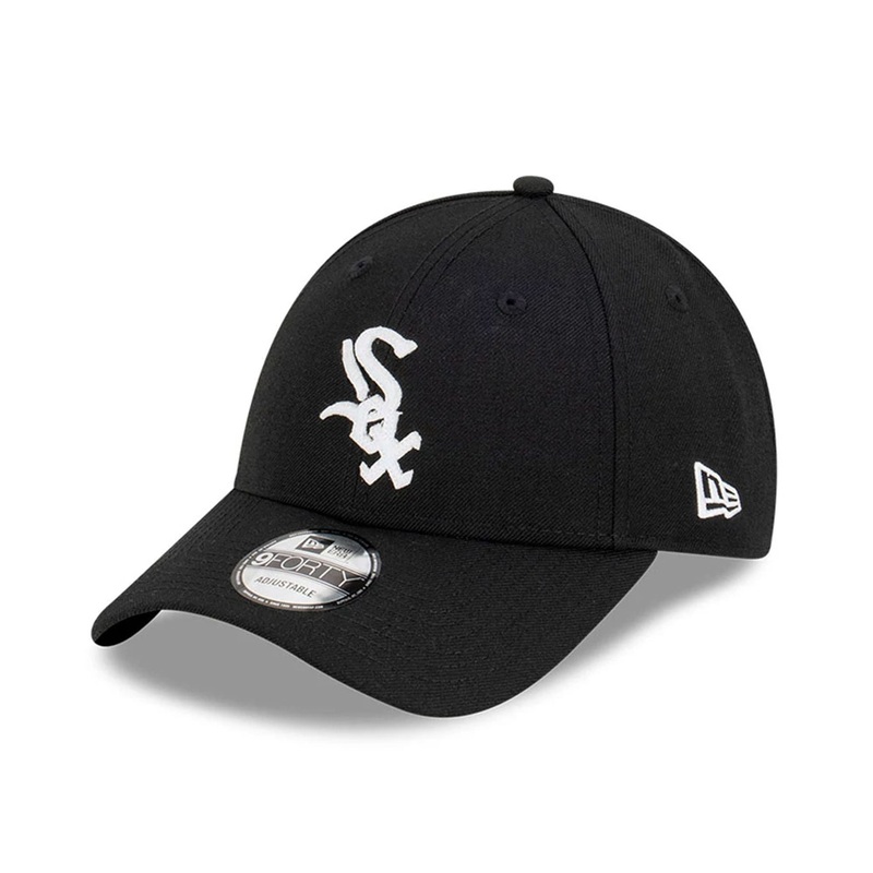Chicago White Sox MLB Premium Felt Black 9FORTY Adjustable Cap OSFM