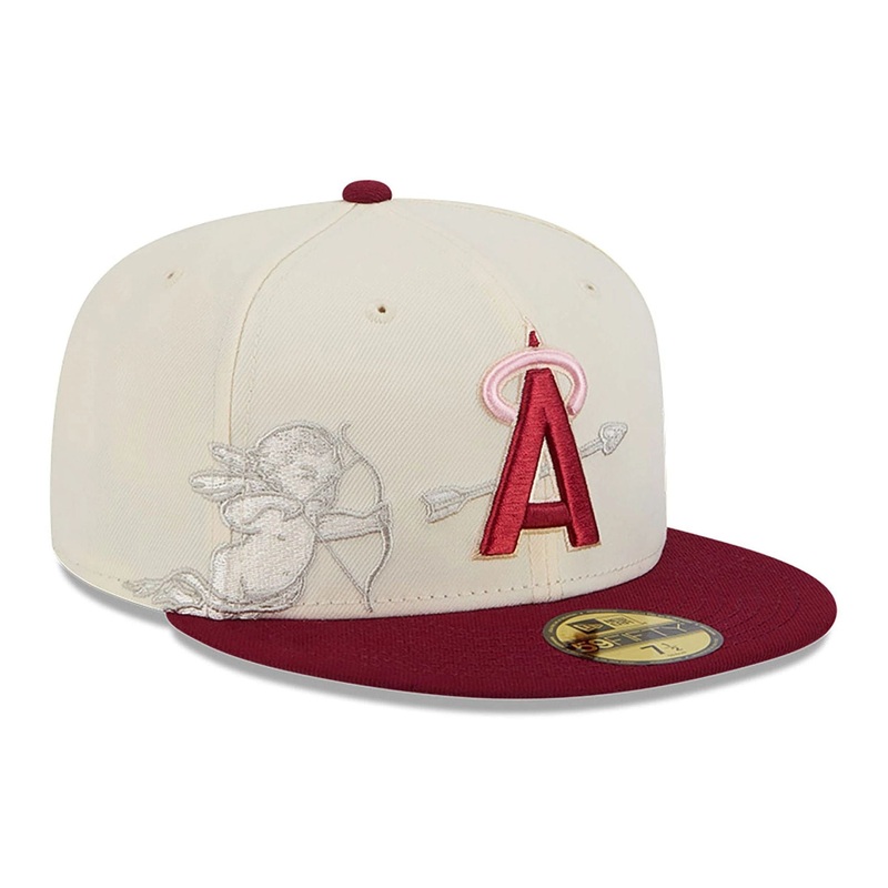 LA Angels Cherub Chrome White 59FIFTY Fitted Cap 8