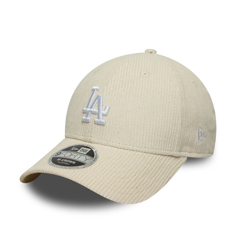 LA Dodgers MLB Cord Cream 9FORTY M-Crown Adjustable Cap OSFM