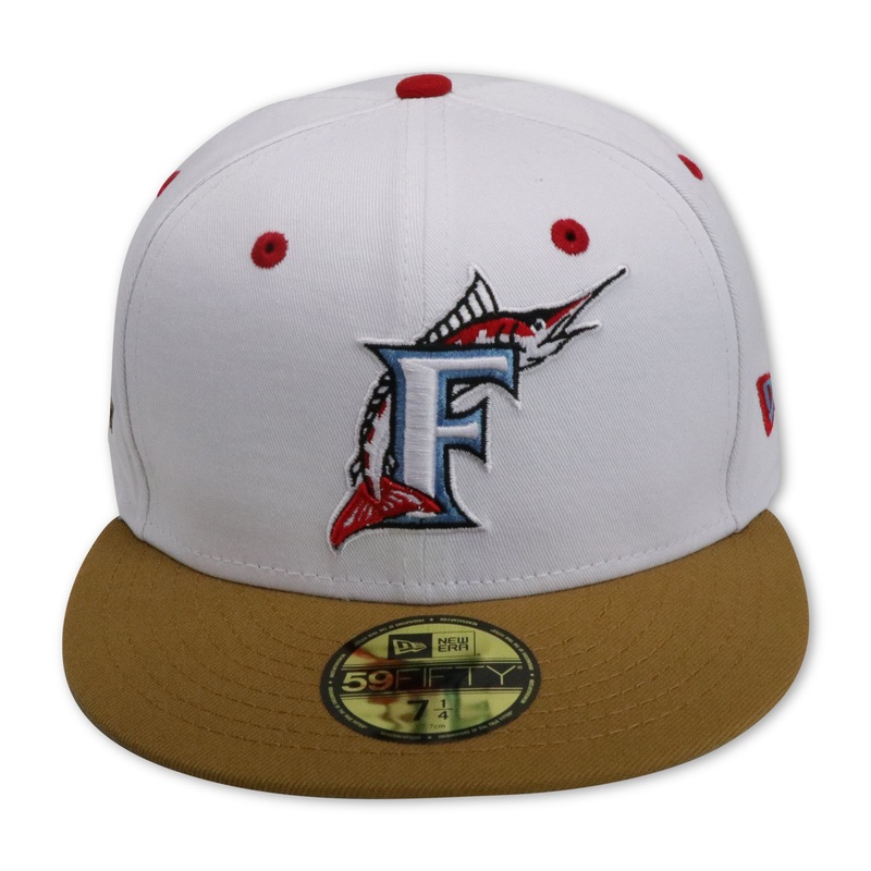 New Era Florida Marlins White/Red/Brown “10Th Anniversary” 59FIFTY Fitted Hat
