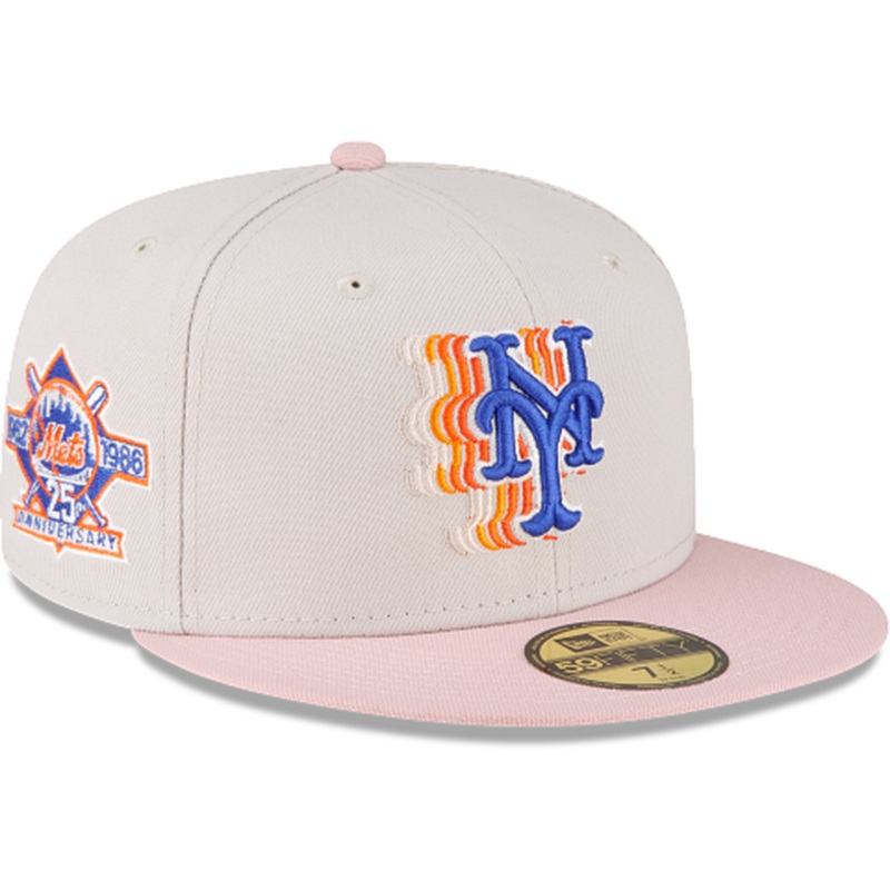 New Era Just Caps Stone Pink New York Mets 2023 59FIFTY Fitted Hat