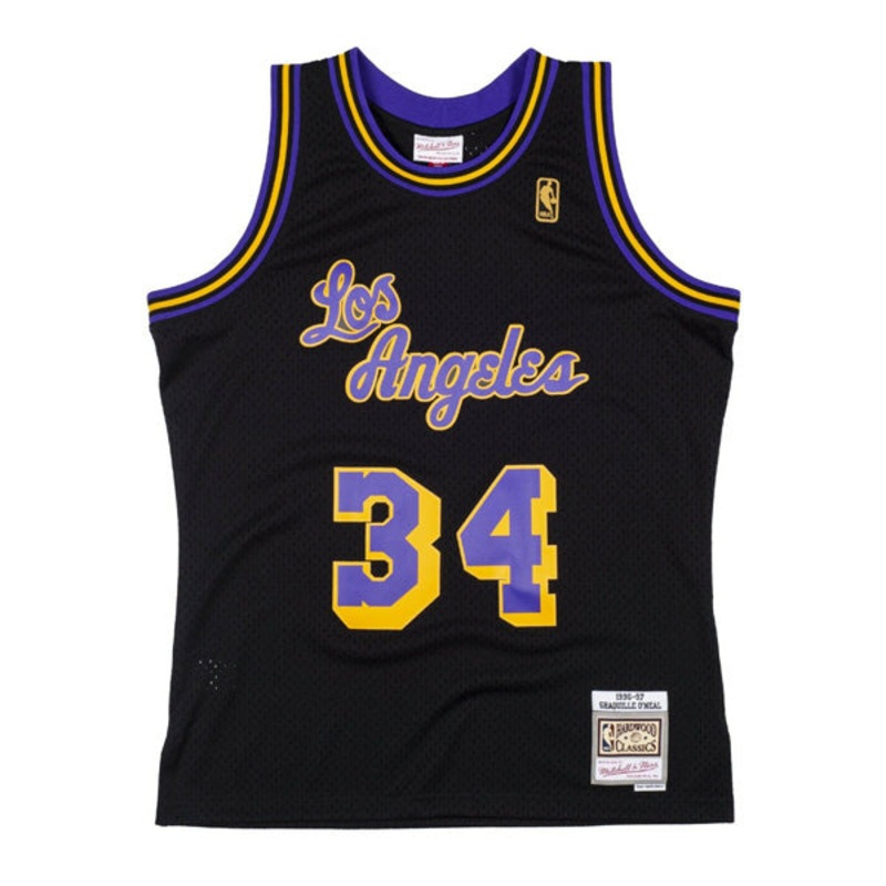 Shaquille O’neal Los Angeles Lakers 1996-97 Mitchell & Ness HWC RELOAD Swingman Jersey – Black S