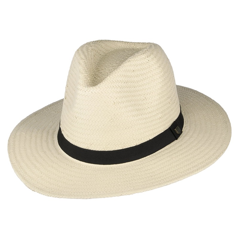 Brixton Hats Passage Toyo Straw Fedora Hat – Natural Small/Medium