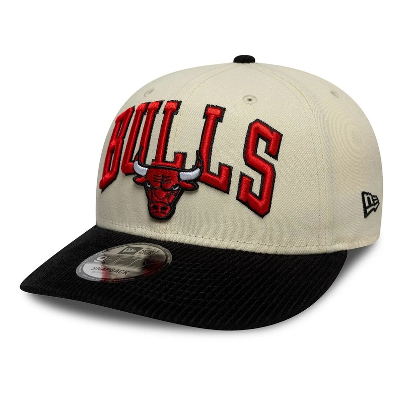 Chicago Bulls 9FIFTY NBA Pre Curved Cord Visor Cream Stone Cap XS-S