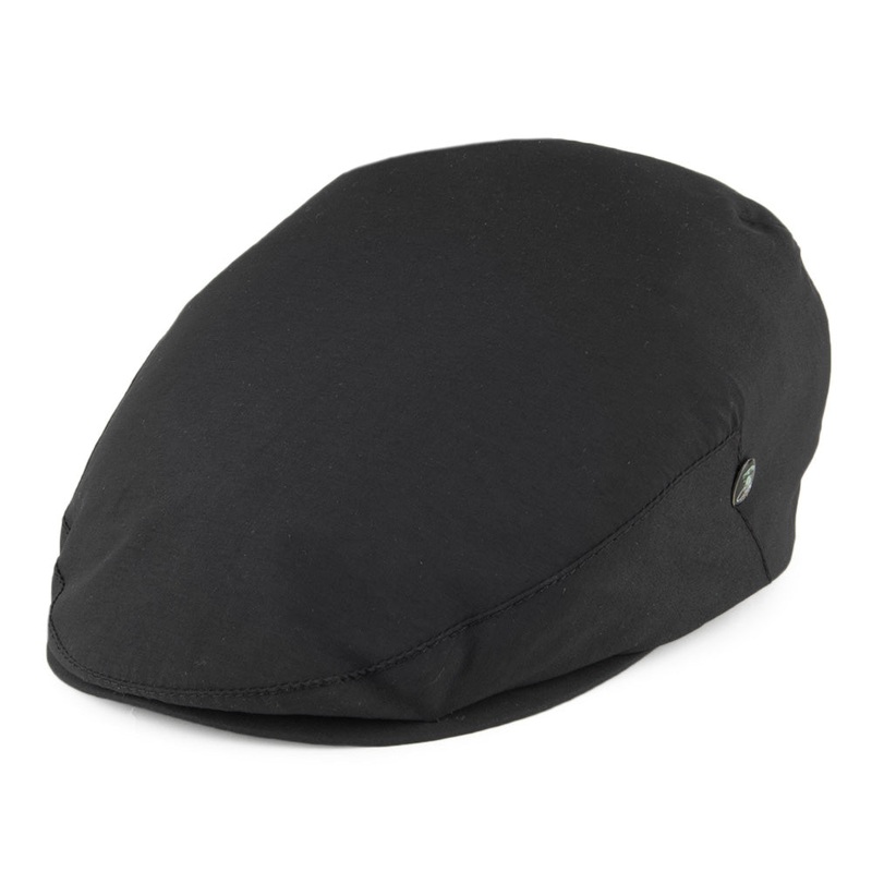 City Sport Water Repellent Flat Cap – Black S