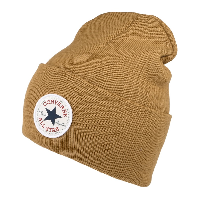 Converse Chuck Taylor Tall Cuffed Beanie Hat – Wheat 1-Size
