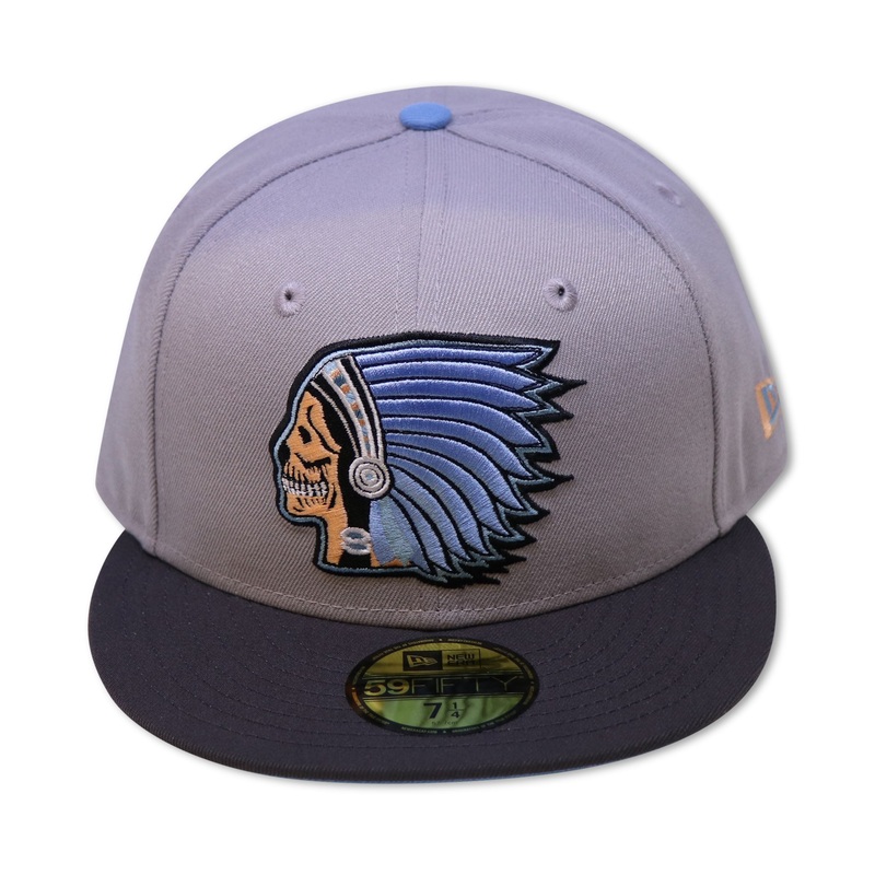 INDIAN SKULL GANG NEW ERA 59FIFTY FITTED (CARBON BLUE UNDER VISOR) 67/8