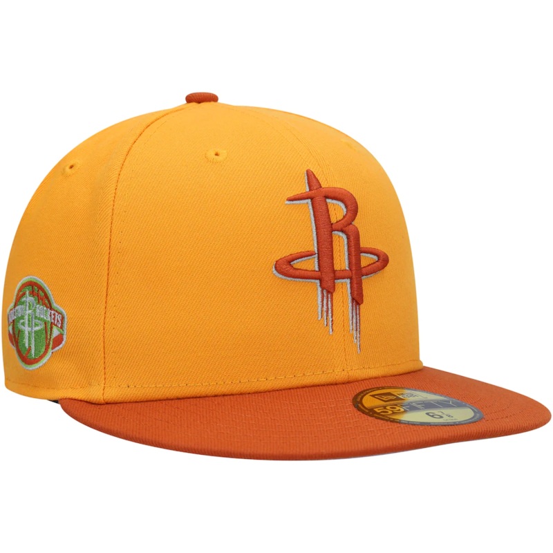 New Era Houston Rockets Gold/Rust 2022 59FIFTY Fitted Hat