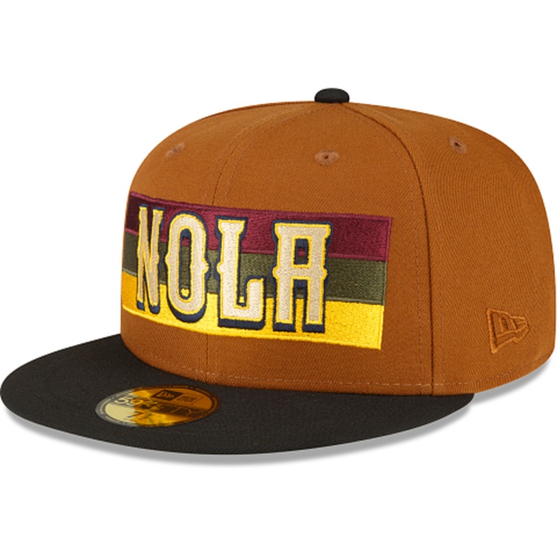 New Era Just Caps Chestnut New Orleans Pelicans 2023 59FIFTY Fitted Hat