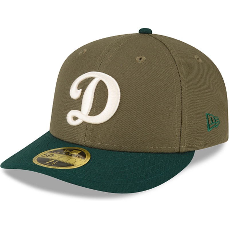New Era Los Angeles Dodgers Olive Low Profile 2023 59FIFTY Fitted Hat