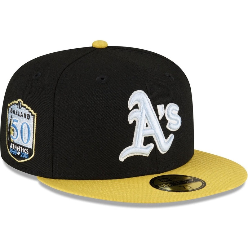New Era Oakland Athletics Chartreuse Visor 2023 59FIFTY Fitted Hat