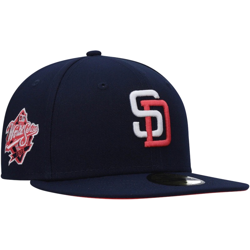 New Era San Diego Padres Navy 1998 World Series Lava Undervisor 59FIFTY Fitted Hat