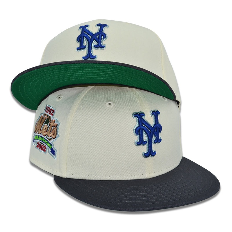 New York Mets “BALL PARK” Exclusive New Era 59Fifty Fitted Hat – Chrome/Dark Graphite 6 7/8