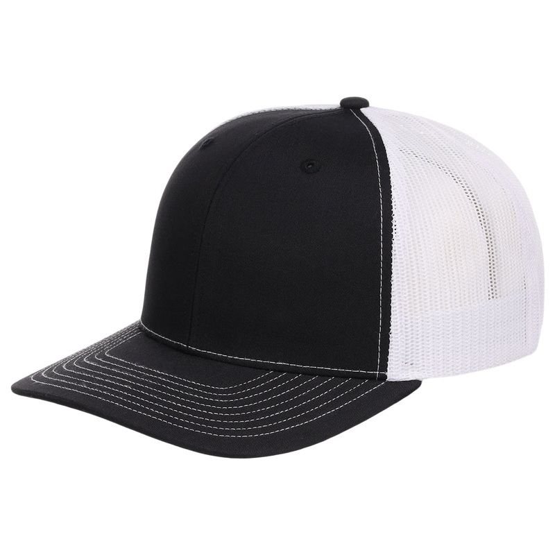 Richardson 112 Trucker – Black/White Adjustable