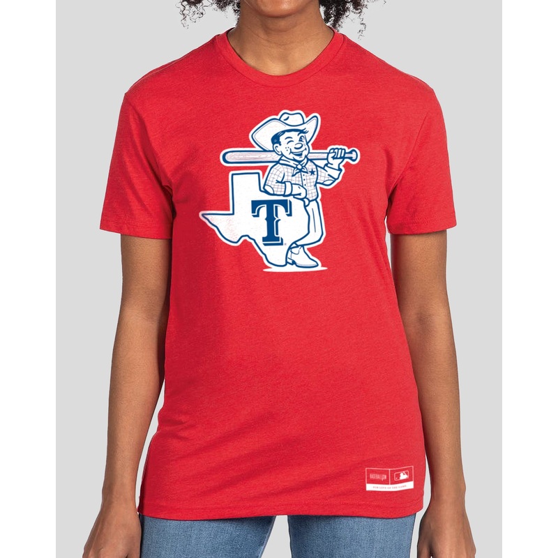 Texas Proud Women’s Warm-Up Tee (Red) – Texas Rangers Small