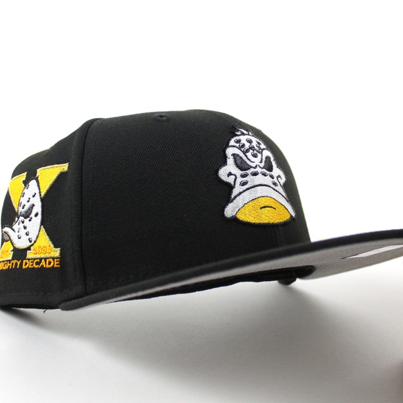 Anaheim Ducks A Mighty Decade 1993 New Era 59Fifty Fitted Hat (Black Gray Under brim) 7