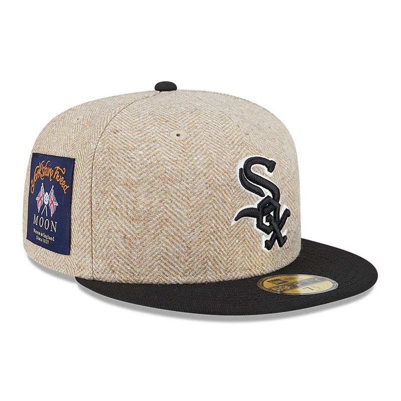 Chicago White Sox Herringbone Moon Cream 59FIFTY Fitted Cap 6 7/8