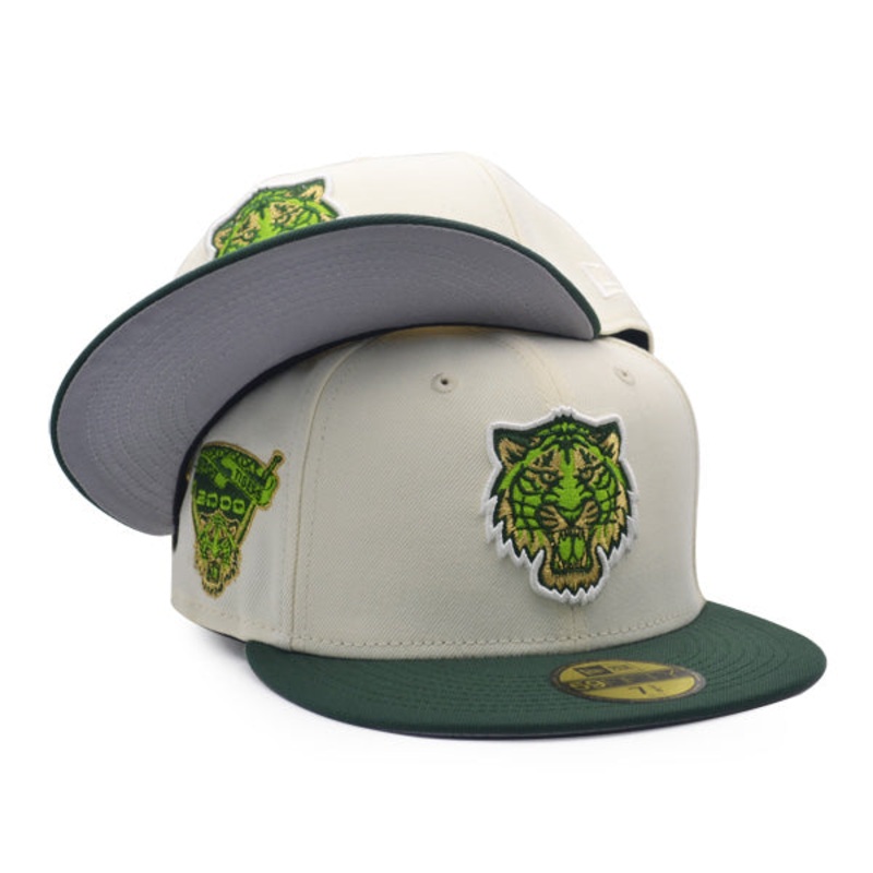 Detroit Tigers 2000 ALL-STAR GAME Exclusive New Era 59Fifty Fitted Hat – Chrome/Pine/Gold Metallic 7