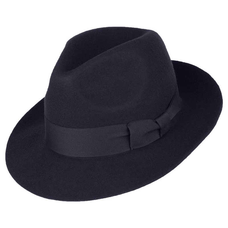 Failsworth Hats Chester Fedora Hat – Navy Blue 55