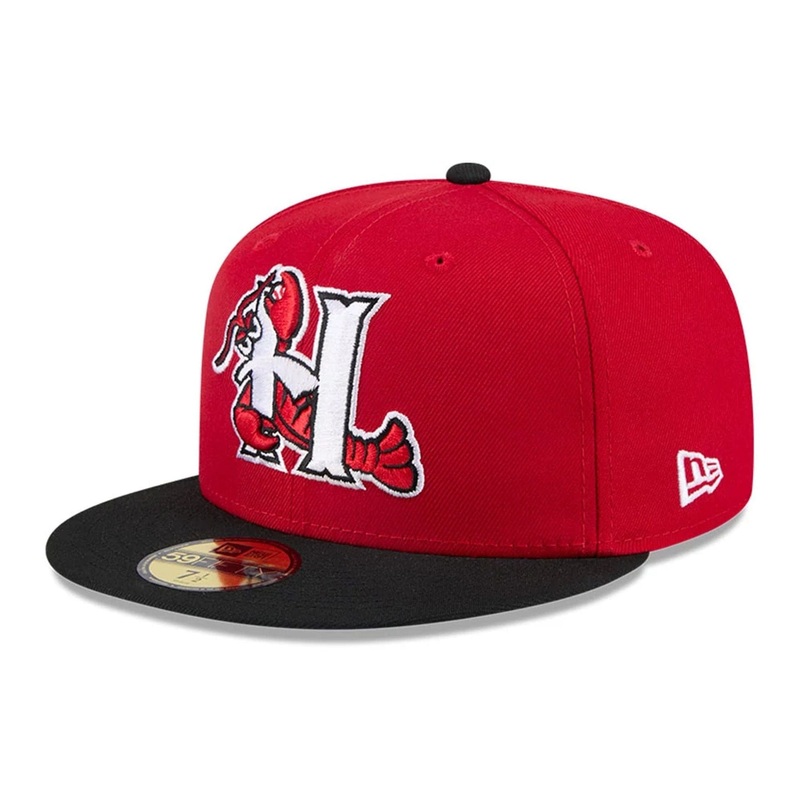 Hickory Crawdads MiLB AC Perf Minor Red 59FIFTY Fitted Cap 6 7/8