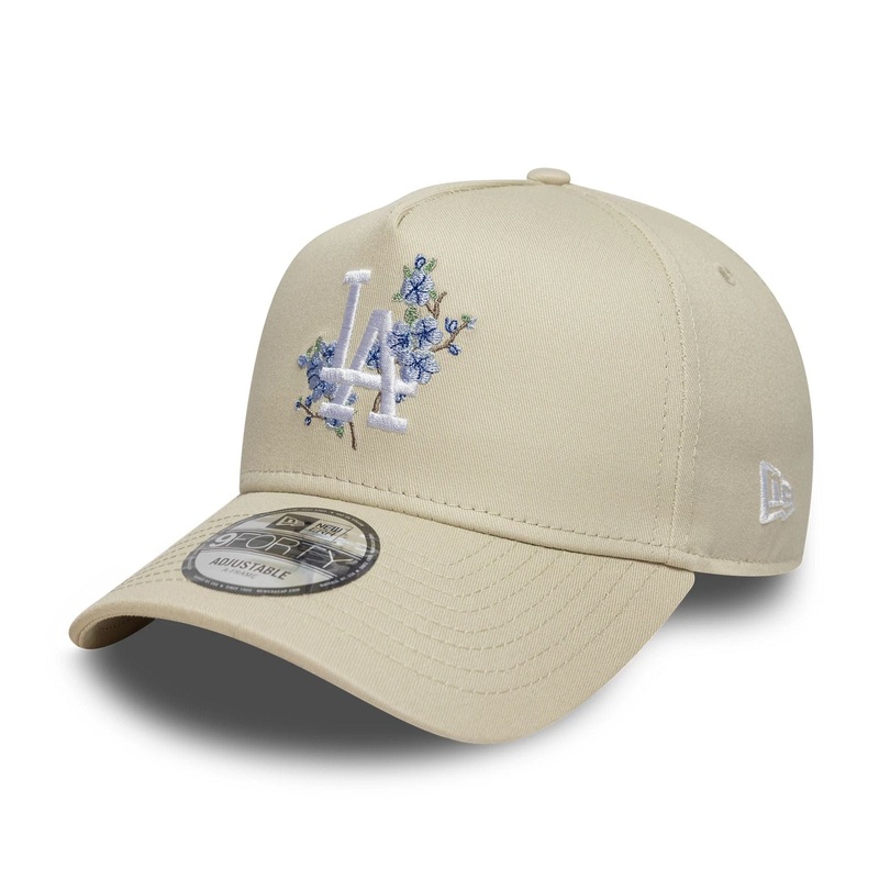 LA Dodgers MLB Floral Cream 9FORTY A-Frame Adjustable Cap OSFM
