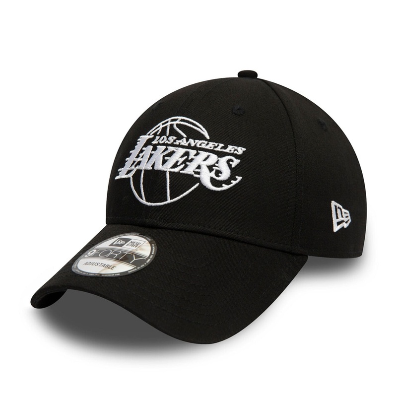 LA Lakers Essential Outline Black 9FORTY Cap OSFM